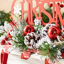 Glitzhome 14.5'' Metal Merry Christmas Stocking Holder