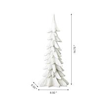 Glitzhome 14.75" Resin Christmas Table Tree Decor