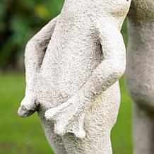 Glitzhome 15.25"H Resin Two Kissing Frog Statue
