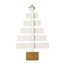 Glitzhome 17.75in. H Wooden Nativity Table Tree Decor