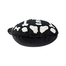 Glitzhome 17"H Halloween Hooked Skeleton Cat Shaped Pillow