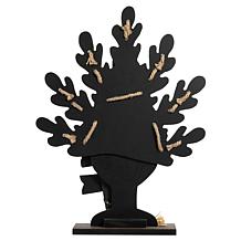 Glitzhome 18.25in. H Burlap and Wooden Turkey Table Decor