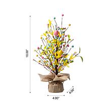 Glitzhome 18in H Easter Egg Table Tree Décor