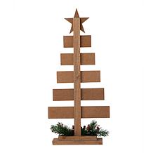 Glitzhome 20in H Wooden Sign Table Tree Decor