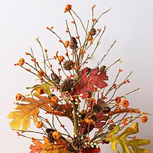 Glitzhome 20in.H Harvest Table Tree Decor