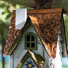 Glitzhome 24.25" Villa-Style 3-Tier Solid Wood Birdhouse
