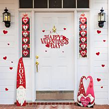Glitzhome 24in L Metal HAPPY VALENTINE'S DAY Wall Decor