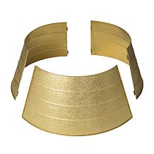 Glitzhome 25.75" Gold Metal Glitter Tree Collar