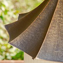 Glitzhome 29.75" Distressed Metal Pagoda Birdhouse with Bronze Roof