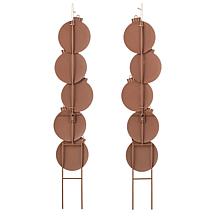 Glitzhome 2pc. Metal JOY and NOEL Ornament Yard Stake or Wall Decor