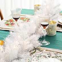 Glitzhome 2pk 9' Pre-Lit Christmas Garland with 50 LED Lights