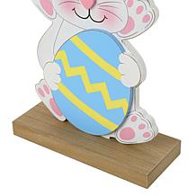 Glitzhome 30.75in H Wooden Easter Stacked Bunny Porch Decor