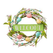 Glitzhome 30in H Easter Wooden Bunny Family Standing Decor