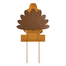 Glitzhome 30in. H Thanksgiving Metal Turkey Yard Stake /Hanging Decor
