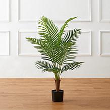 Glitzhome 3.5ft. Faux Areca Palm Tree in Pot