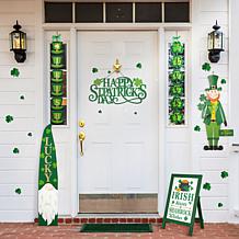 Glitzhome 36in H St. Patrick's Metal Leprechaun Yard Stake/ Wall Decor