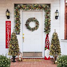 Glitzhome 42" Wooden Christmas Gnome Porch Sign