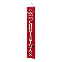 Glitzhome 42"H Lighted Wooden Pet "CHRISTMAS" Porch Sign