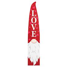 Glitzhome 42in H Valentine's Wooden Gnome Porch Decor