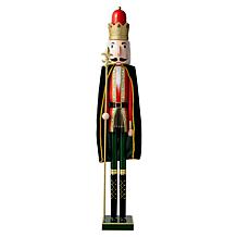 Glitzhome 42in. H Wooden Christmas King Nutcracker