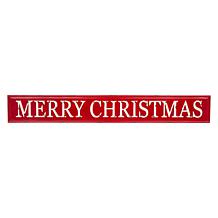 Glitzhome 45.75in. L Enameled Metal MERRY CHRISTMAS Wall Sign