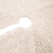 Glitzhome 48in D White Plush Christmas Tree Skirt