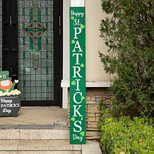 Glitzhome 60in L Wooden St. Patrick's Porch Sign