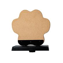 Glitzhome 6.25in. H Wooden and Metal Paw Stocking Holder