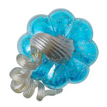 Glitzhome 6in. H Blue Glass Pumpkin