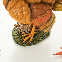 Glitzhome 9.5in. H Thanksgiving Resin Turkey Table Decor