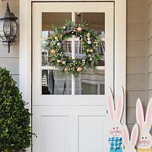 Glitzhome Easter Egg and Lavender Wreath