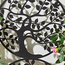 Glitzhome Metal Tree of Life Garden Trellis, Garden Stakes