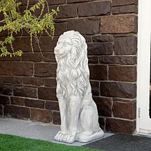Glitzhome Oversized Regal Guardian Lion Statue 36.25" H