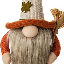 Glitzhome Set of 3 13in. H Fall Fabric Gnome
