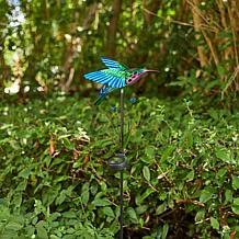 Glitzhome Solar Hummingbird Yard Stake