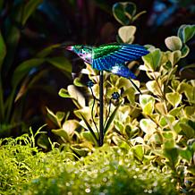Glitzhome Solar Hummingbird Yard Stake