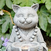 Glitzhome Zen-Style Animal Outdoor Fountain with LED Lights 21.75"H