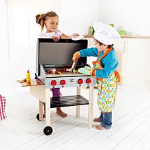 Gourmet Grill 22 Piece Wooden Play Kitchen and Food Accessories
