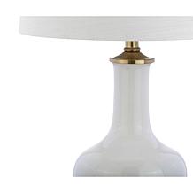 Gradient 25" Ceramic and Brass LED Table Lamp by JONATHAN Y