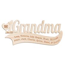 "Grandma" Personalized Wood Plaque