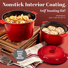GraniteStone 6.5 qt. Nonstick Dutch Oven Pot with Self-Basting Lid