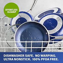 Granitestone Blue 14" Nonstick Family Pan with Lid & Stay Cool Handle