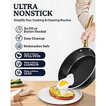 Granitestone Charleston Hammered Black 12'' Nonstick Fry Pan