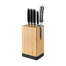 Graphite 5-Piece Asian-Inspired Knife Block Set