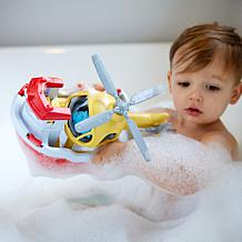 Green Toys Rescue Boat & Helicopter Set