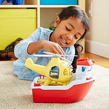 Green Toys Rescue Boat & Helicopter Set