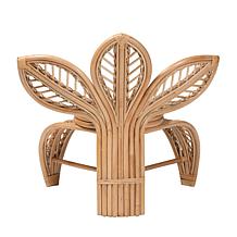 Gresham Bohemian Natural Rattan Accent Chair 35.4"W x 26"D x 32.7"H