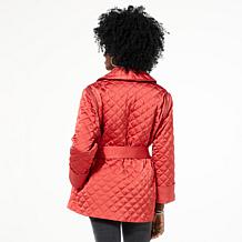 GREY by Jhoan Sebastian Grey Convertible Quilted Belted Jacket