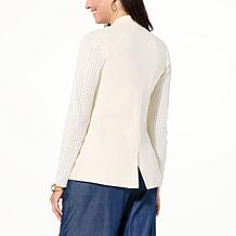 GREY by Jhoan Sebastian Grey Crochet Sleeve Blazer