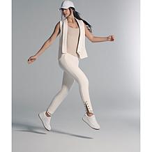 GREY by Jhoan Sebastian Grey Ponte Pant with Grommet Detail